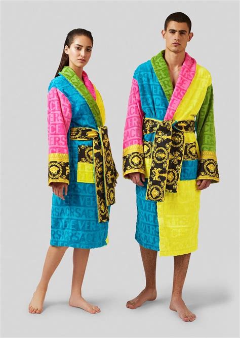 multicolor versace robe|versace his and hers robes.